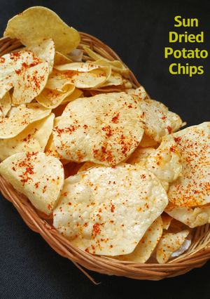 A picture of Sun dried Potato Chips.