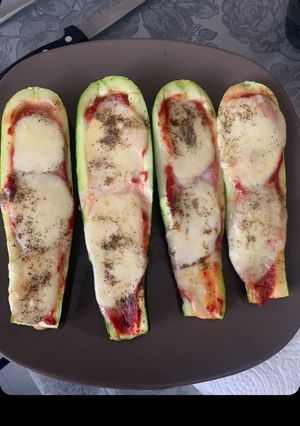 Une photo de Courgette farcie façon pizza