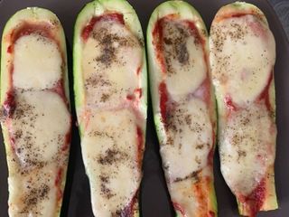 Courgette farcie façon pizza