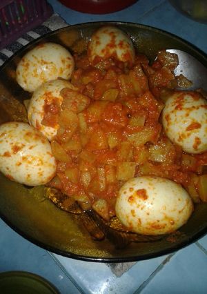 Foto resep Sambel goreng kentang telur