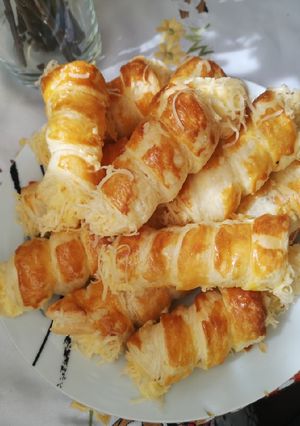 Habkönnyű sajtos roló recept fotója