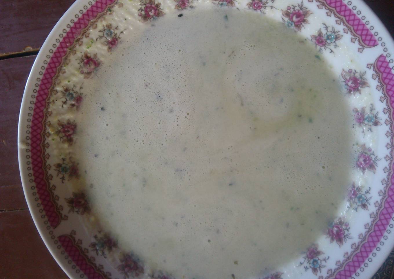 Zuccini garlic soup
