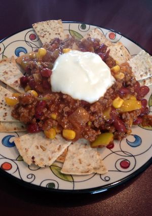A picture of Healthy Nachoes.
