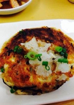 A picture of Okara & Natto Faux Hamburger.