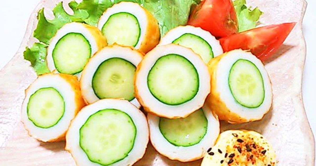 Cucumber Stuffed Chikuwa Recipe By Cookpad.Japan