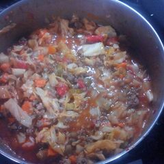 A picture of Cabbage roll stew.