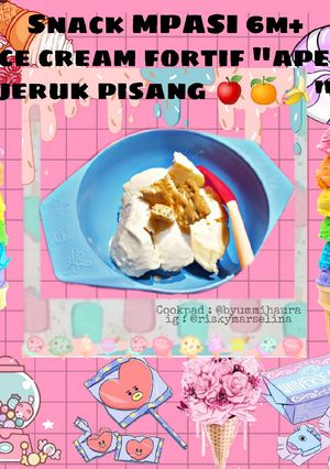 Foto resep Ice cream fortif AJP // snack MPASI high calorie bayi tumgi 6m+