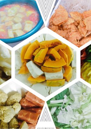Hình của món Lẩu riêu chay.