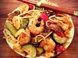 shrimp cabbage udon