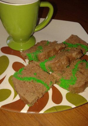 Foto resep Bolu mocca pandan kukus