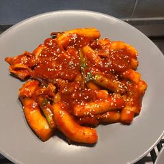 A picture of Homemade Tteokbokki (Spicy Korean Rice Cakes).