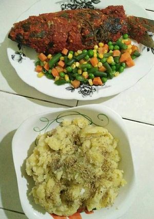 Foto resep Pepes Ikan dan Mashed Potatoes