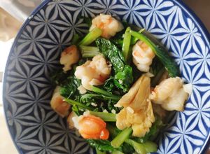 Foto resep Garlic Chaisim with Prawn