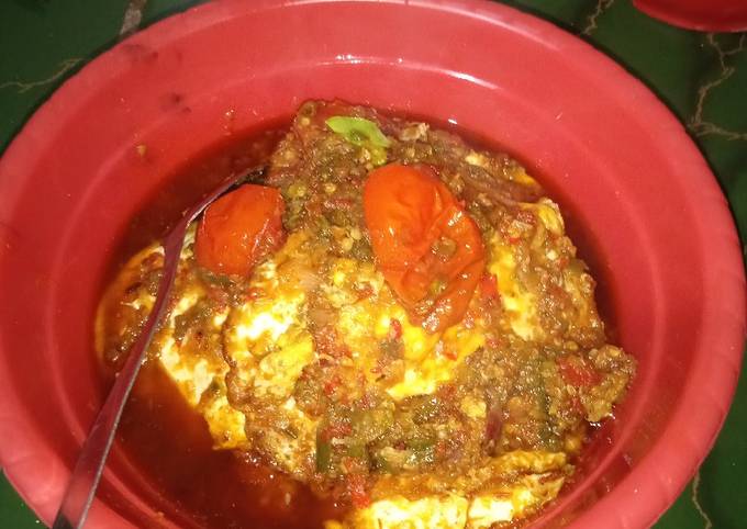 Sambal telor ceplok simple Yo💕