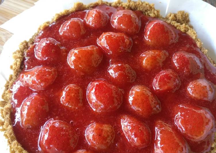 Cara Gampang Menyiapkan Strawberry Cheesecake, Enak