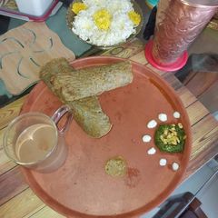 A picture of Pearl millet & horse gram dosa.