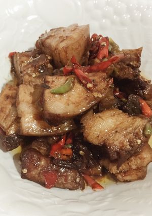 Foto resep Babi samcan goreng DEJAVU