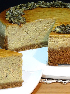 Una foto de Tarta de queso con calabaza - Pumpkin cheesecake