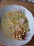 Sopita de morón con cordero