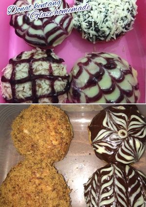 Foto resep Donat kentang with glaze homemade