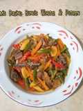 Tumis Daging Buncis Wortel & Putren