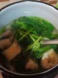 Sup Pangsit Horenso