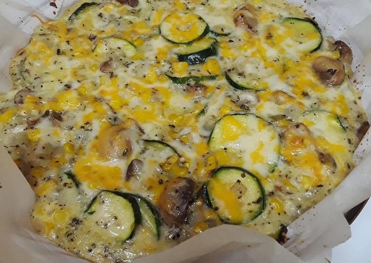 Zucchini and Sweet Corn Crustless Pie