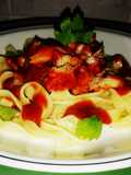 Tagliatelle cu hering file