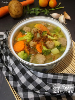 Foto resep Sup Bakso Sayuran