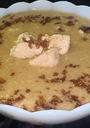 صورة لوصفة شوربة الفريك بالدجاج