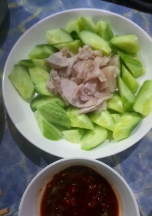 Hình của món Thịt heo luộc.