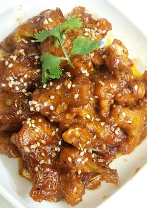 A picture of Honey chilli cauliflower.