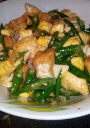 Foto resep Tumis tahu cabe ijo