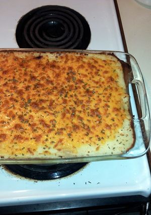 A picture of Timmeh's Signature Shepherd's Pie.