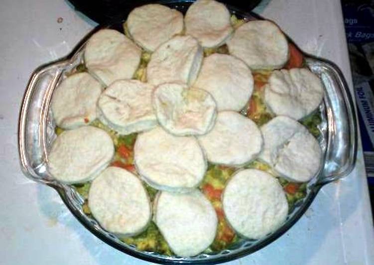 Chicken Potpie with Biscuits