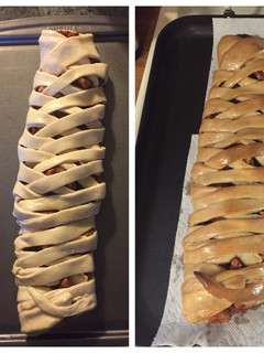A picture of Dairy Free Apple Braid.