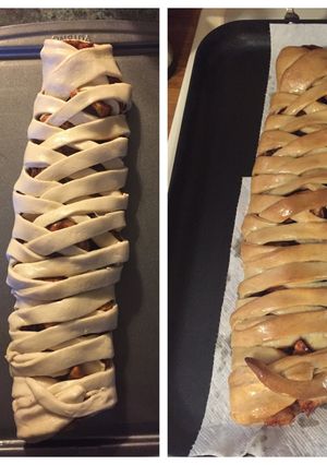 A picture of Dairy Free Apple Braid.