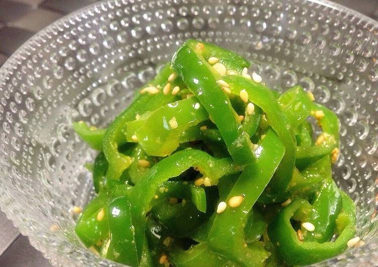 Easiest Way to Make Perfect 2-Minute Microwave Green Pepper Namul