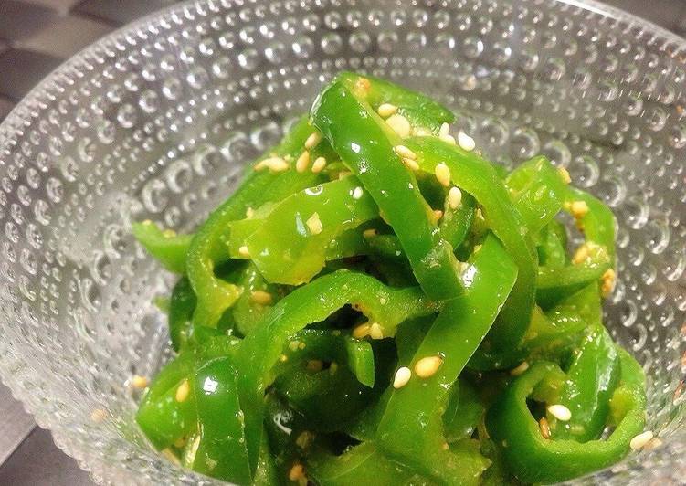 Easiest Way to Make Favorite 2-Minute Microwave Green Pepper Namul