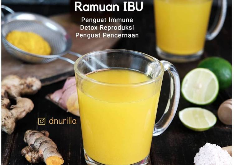 Siap Saji Ramuan Ibu, Penguat Immune, Detox Reproduksi, Penguat Pencernaan Enak Bergizi