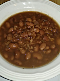 A picture of Thomas' slow cooked beans.