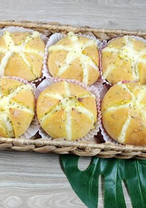 Foto resep Korean Garlic Cream Cheese Bread