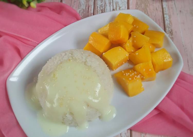 Cara Gampang Menyiapkan Mango sticky rice Anti Gagal