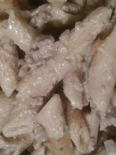A picture of Sausage Stroganoff.