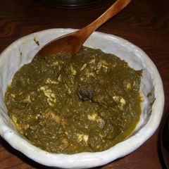 A picture of Authentic Indian Spinach and Cheese Curry.