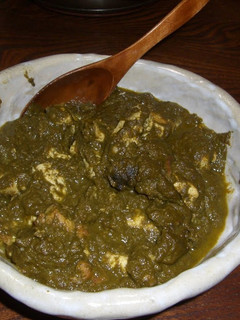 A picture of Authentic Indian Spinach and Cheese Curry.