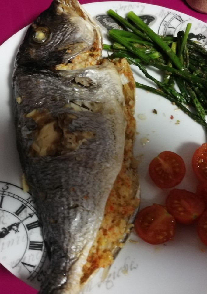 Una foto de Dorada rellena de surimi