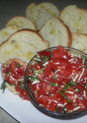 A picture of Bruschetta.