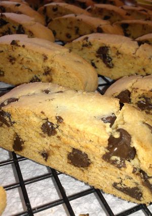 A picture of " Biscotti with Chocolate Chips ".