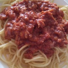 A picture of Pam's Tuna pasta....